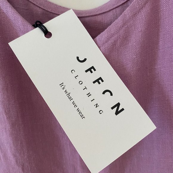 Lilac OffOn Linen Extra Small Dress - Picture 4 of 6